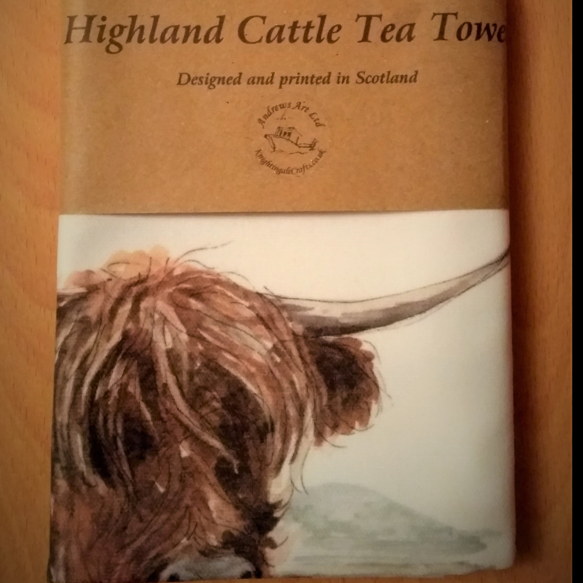 Highland cow hot sale tea towel